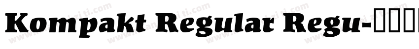 Kompakt Regular Regu字体转换